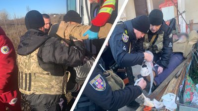 Наступив на міну: вінницькі поліцейські допомогли пенсіонеру на Харківщині