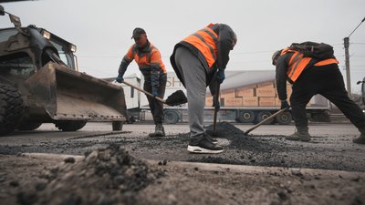 Ремонт дороги на Харківщині