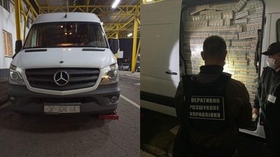 Мікроавтобус, повний контрабандних сигарет, виявили на кордоні з Угорщиною