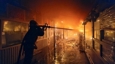 Обстріл, війна, пожежа, Дніпро