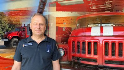 На Миколаївщині чоловік 30 років працює керманичем пожежного авто