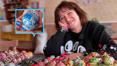 Наталя Пашкова, керівниця гуртка писанкарства у Новодністровську