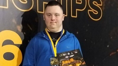 Святослав Домбік став чемпіоном України серед спортсменів Спеціальної Олімпіади