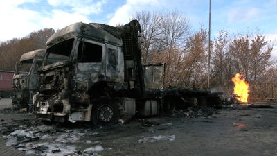Після вибуху на АЗС під Харковом горять залишки газу