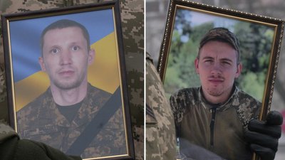 Попрощались з військовими Миколою Гуменюком та Юрієм Гурином