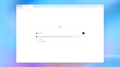 Інтерфейс браузера ChatGPT Atlas