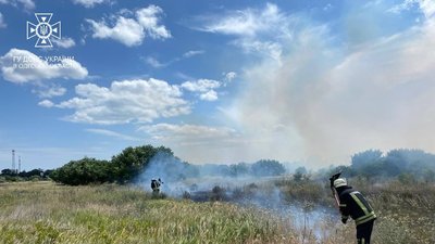 На Одещині в декількох районах одночасно горіла суха рослинність На Одещині в декількох районах одночасно горіла суха рослинність