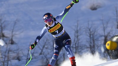Софія Ґоджа на змаганнях Кубка світу з гірськолижного спорту