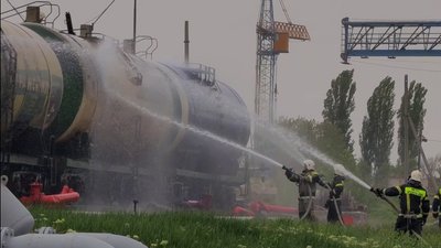 Займання залізничної цистерни у Сімферопольському районі Криму