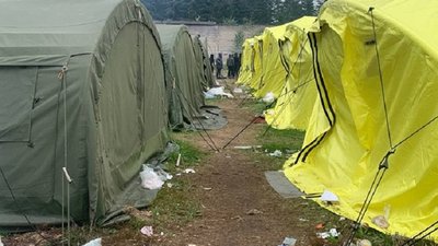Табір мігрантів Руднинкай. Як там живуть біженці Табір мігрантів Руднинкай. Як там живуть біженці