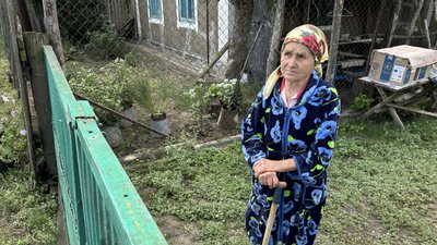 Ольга жителька Знаменівки на Донеччині