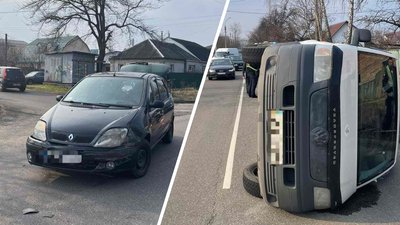 У Черкасах внаслідок ДТП перекинулось авто: вагітну жінку шпиталізували