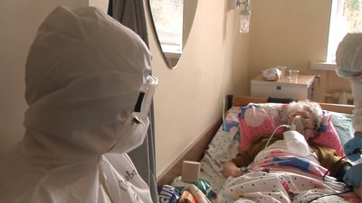 Як працює нове відділення з кисневими точками у коронавірусному шпиталі на Волині Як працює нове відділення з кисневими точками у коронавірусному шпиталі на Волині