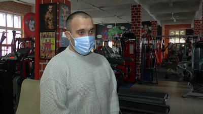 Власник спортзалу Віталій Вергелес Власник спортзалу Віталій Вергелес