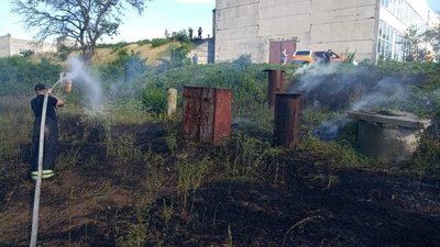 На площі три гектари у Корабельному районі м. Миколаєва рятувальники загасили вогонь На площі три гектари у Корабельному районі м. Миколаєва рятувальники загасили вогонь