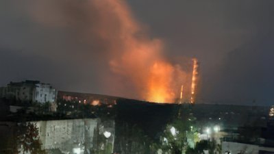 Горить ТЕЦ у російському місті Клинці