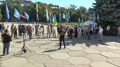 У Полтаві влаштували акцію проти законопроєкту депутата від "Слуги народу"