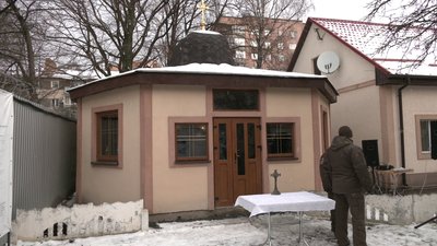 Такий вигляд має капличка Нацгвардії у Рівному Такий вигляд має капличка Нацгвардії у Рівному