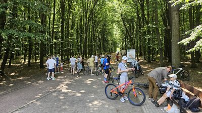 Учасники велофестивалю у Вінниці