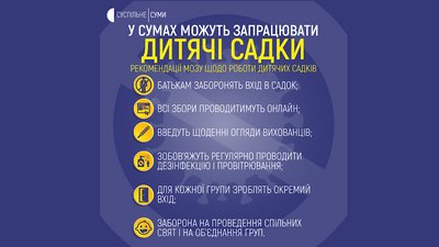 На Сумщині готуються до відкриття дитячих садочків На Сумщині готуються до відкриття дитячих садочків