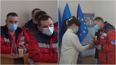 Водії швидкої допомоги, з різних міст Донеччини, отримали освіту екстреного медичного техніка