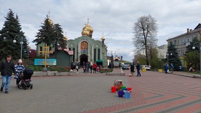 Як освячували паски у Черкасах