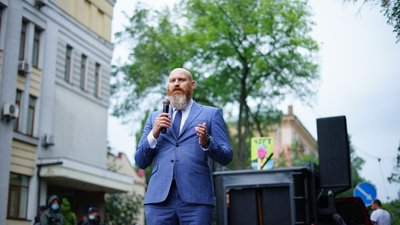 "Шукайте справжніх вбивць". Активісти пікетували МВС у п'яту річницю загибелі Шеремета