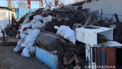 У Запорізькій області поліцейські вилучили близько 24 тон металобрухту