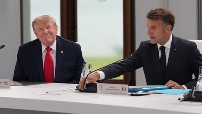Трамп, Макрон