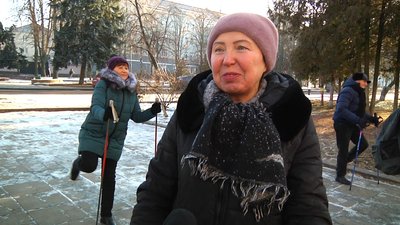 У Житомирі провели передноворічні змагання зі скандинавської ходьби