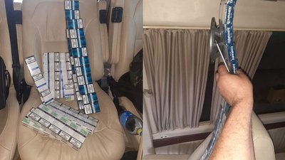 На кордоні з Румунією у львів'янина вилучили бус з прихованою контрабандою сигарет На кордоні з Румунією у львів'янина вилучили бус з прихованою контрабандою сигарет