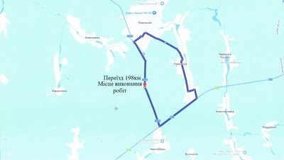 Схема об'їзду на переіод виконання робіт