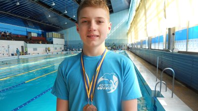 На Житомирщину малинчанин Кирило Зайцев привіз 5 медалей з двох чемпіонатів України з плавання
