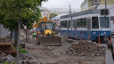Ремонт дороги на Собороній у Вінниці