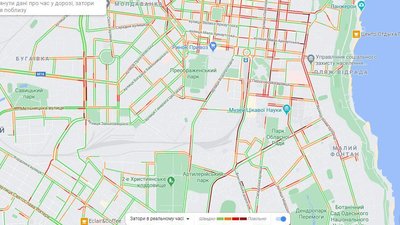 Затори в центрі Одеси Затори в центрі Одеси
