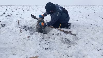 Піротехніки знешкодили авіабомбу, яку знайшли поблизу нафтової свердловини на Сумщині. ВІДЕО