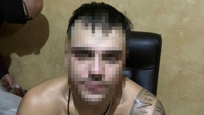 Один із затриманих учасників угруповання Один із затриманих учасників угруповання