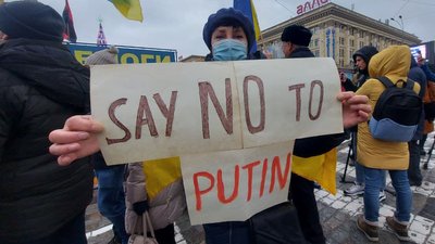 У Харкові вийшли на підтримку народу Казахстану