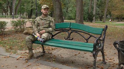 "Бігати не можу, буду літати": військовий з Полтавщини "Доц" після протезування повернувся на фронт "Бігати не можу, буду літати": військовий з Полтавщини "Доц" після протезування повернувся на фронт