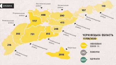 COVID-19 на Буковині: географія поширення COVID-19 на Буковині: географія поширення
