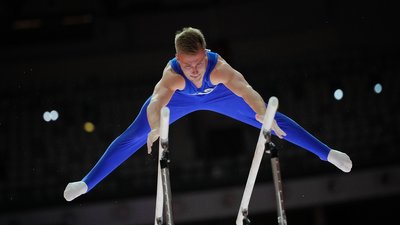 "Нейтральний" гімнаст Даніель Марінов на ЧС-2025 зі спортивної гімнастики