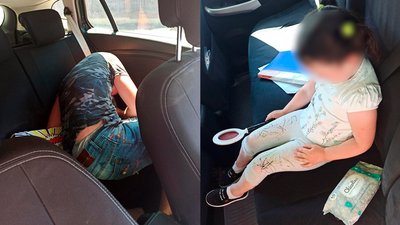 У Франківську серед вулиці затримали п’яного водія з чотирирічною дитиною