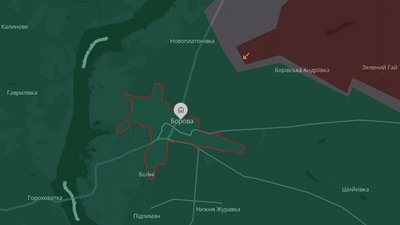 Борова на мапі DeepState