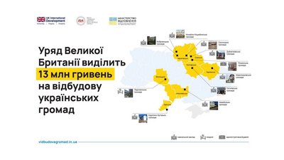 Карта проєкту "Планування відновлення в громадах" Карта проєкту "Планування відновлення в громадах"