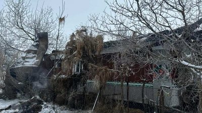 пожежа, хата
