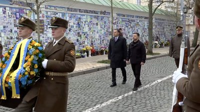 Президент України Володимир Зеленський, прем’єр-міністр Португалії Луїш Монтенегру