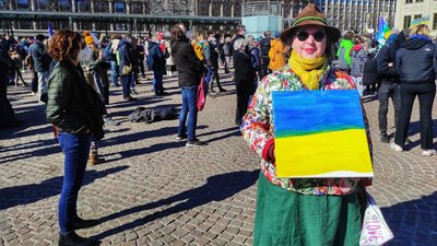 "Ми не хочемо третьої світової": у Лейпцигу вийшли на протест проти війни в Україні