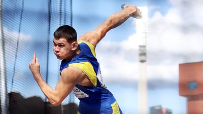 Український метальник диска Ярослав Листопад
