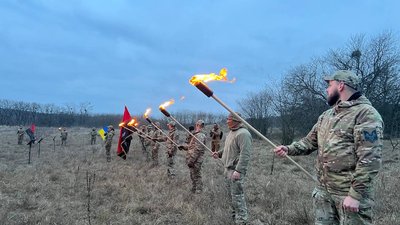 Майже сто бійців, які долучилися до батальйону “Вовки Да Вінчі” склали присягу добровольця Майже сто бійців, які долучилися до батальйону “Вовки Да Вінчі” склали присягу добровольця