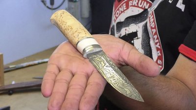 Колишній атовець влаштував у Корюківці майстер-клас із ковальства. РЕПОРТАЖ